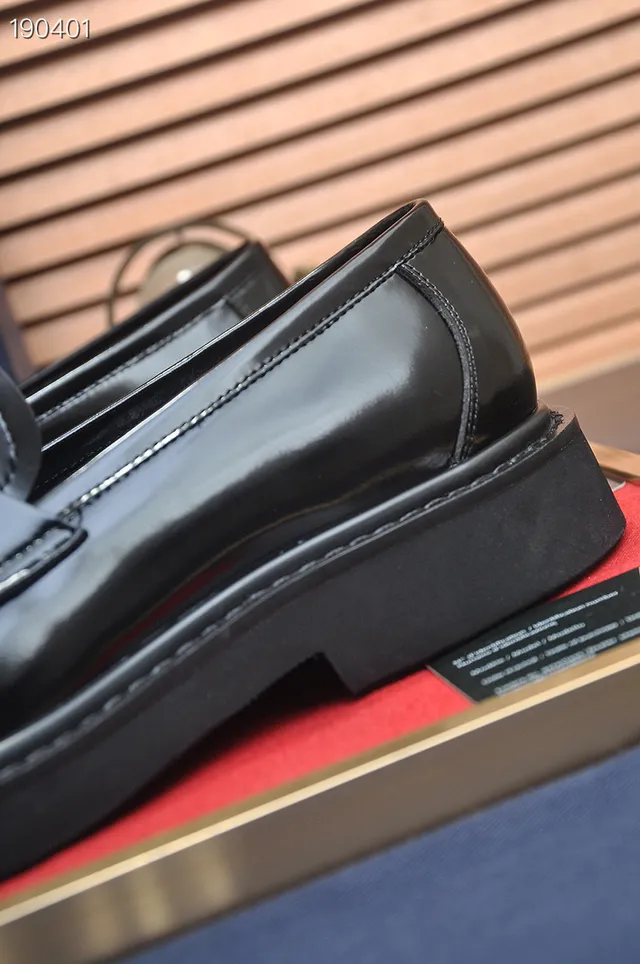 Dior Black Penny Strap Loafers 4