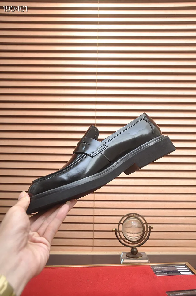 Dior Black Penny Strap Loafers 5