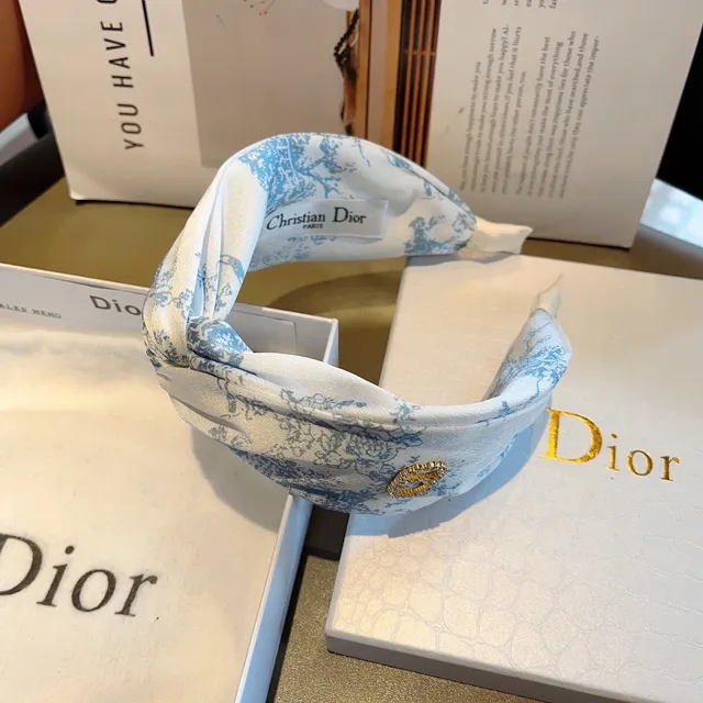 Dior Black White Twisted Knot Construction Toile Print Fabric Beanie 9