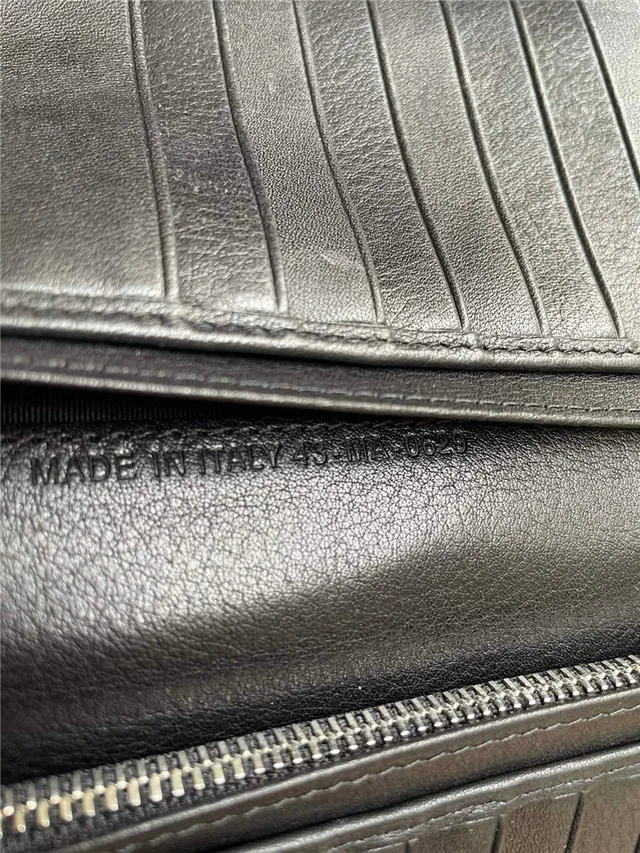Dior Brown Beige Geometric Monogram Embossed Logo Long Wallet 24