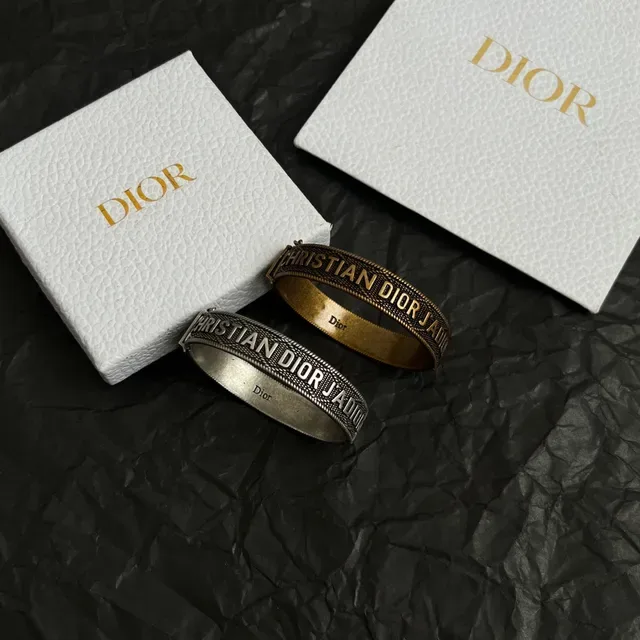 Dior J'adore Engraved Silver Cuff Bracelet 5