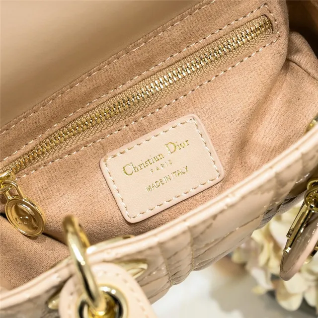 Dior Lady Dior White Quilted Cannage Tote Bag 2