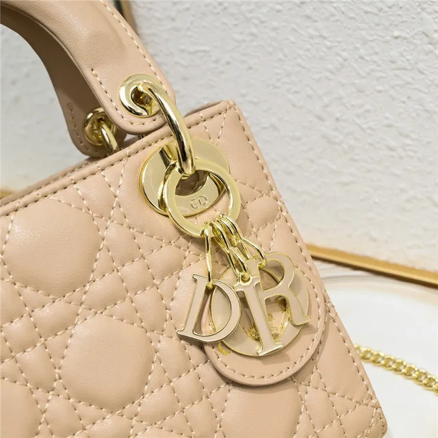 Dior Lady Dior White Quilted Cannage Tote Bag 6