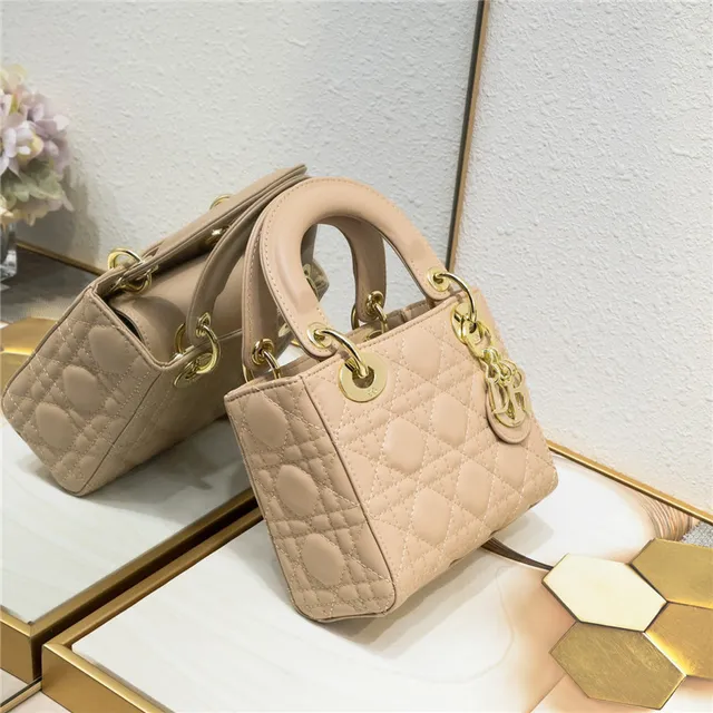 Dior Lady Dior White Quilted Cannage Tote Bag 8