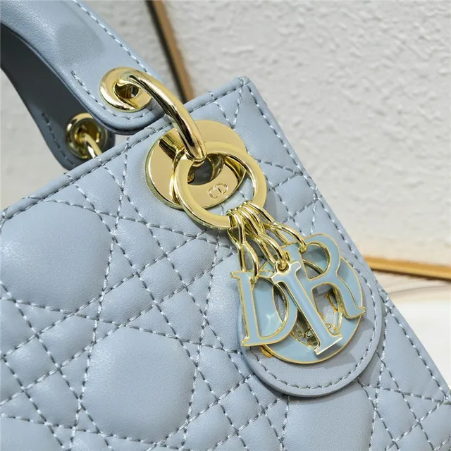 Dior Lady Dior White Quilted Cannage Tote Bag 15