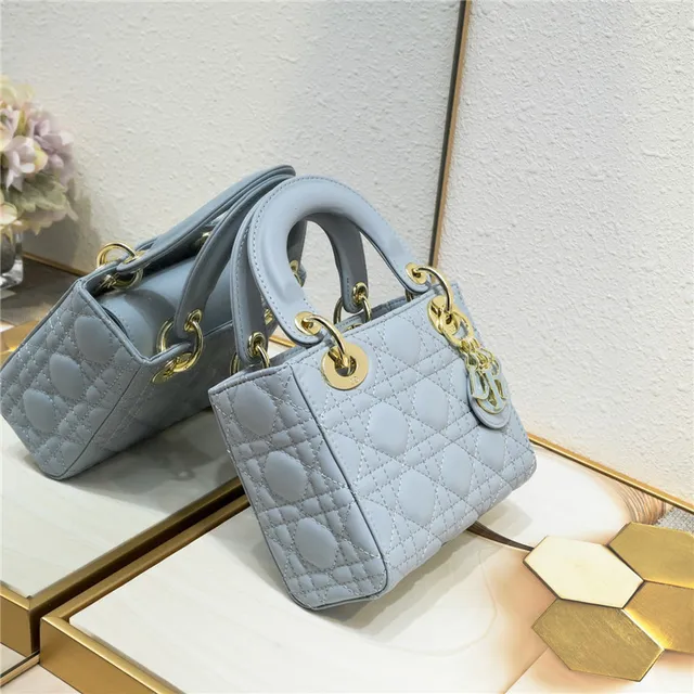 Dior Lady Dior White Quilted Cannage Tote Bag 17