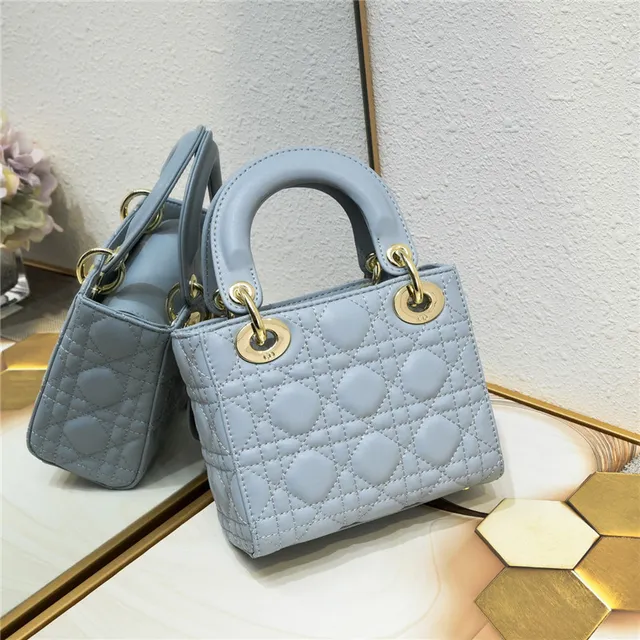 Dior Lady Dior White Quilted Cannage Tote Bag 18