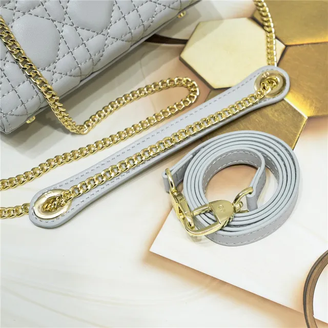 Dior Lady Dior White Quilted Cannage Tote Bag 21