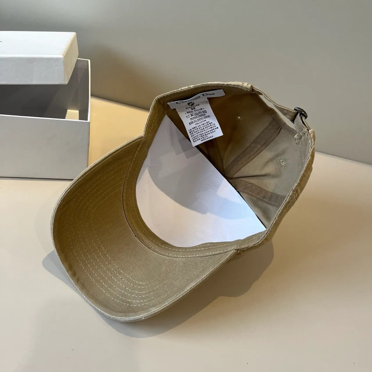 Dior Miss Dior Washed Beige Baseball Cap 2