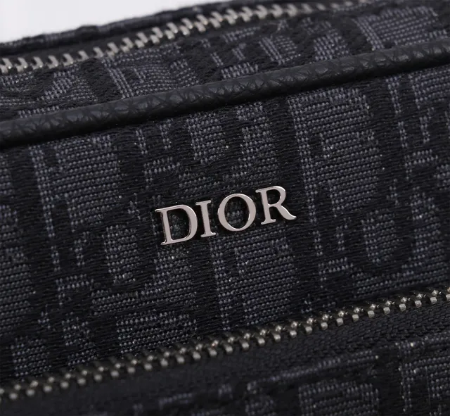 Dior Oblique Black Monogram Canvas Structured Messenger Bag 2