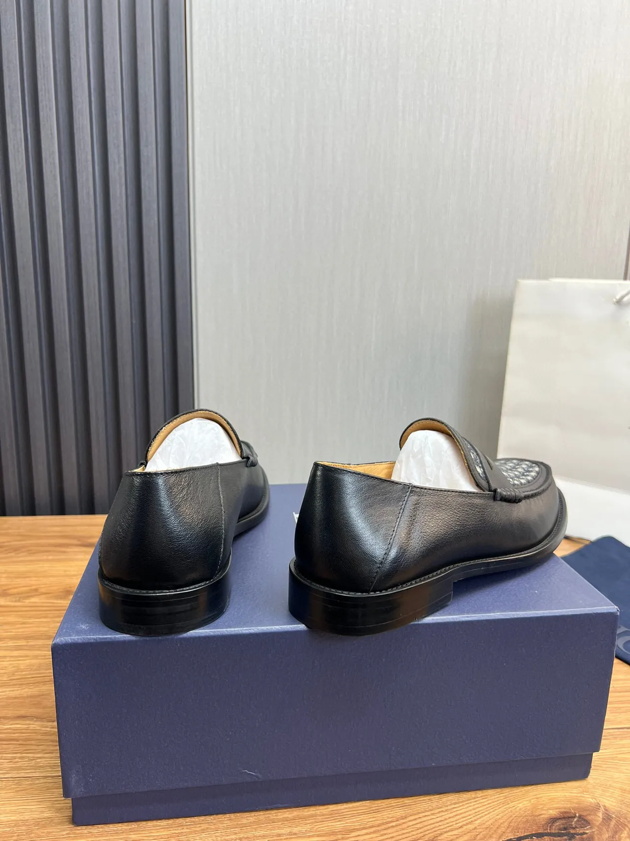 Dior Oblique Loafer Black Monogram Leather Loafers 4