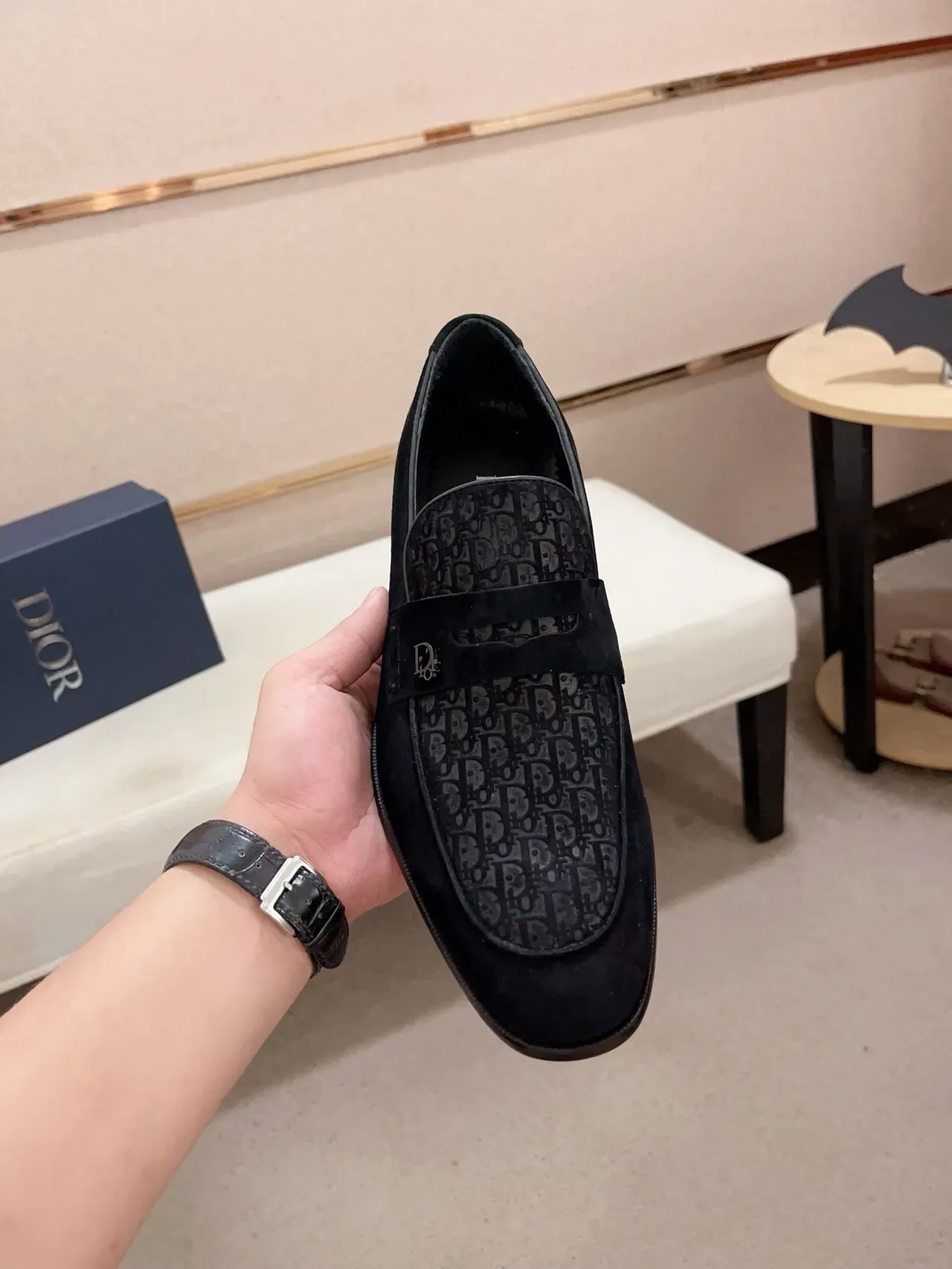 Dior Oblique Loafer Black Suede Loafers 5