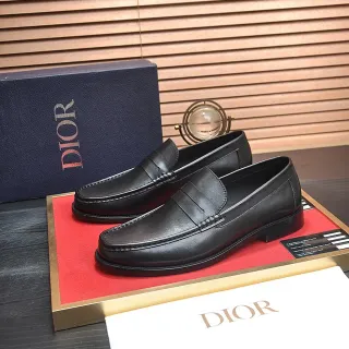 Dior Penny Loafer Black Leather Loafers