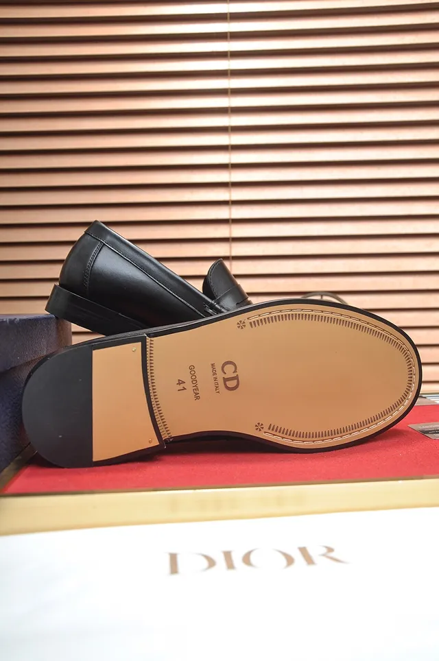 Dior Penny Loafer Black Leather Loafers 3
