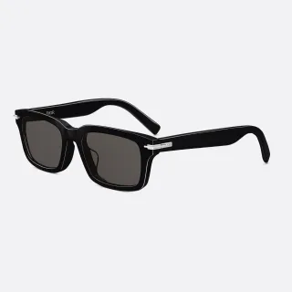 Dior Rectangular Glossy Black Sunglasses