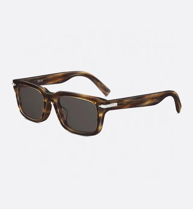 Dior Rectangular Glossy Black Sunglasses 9