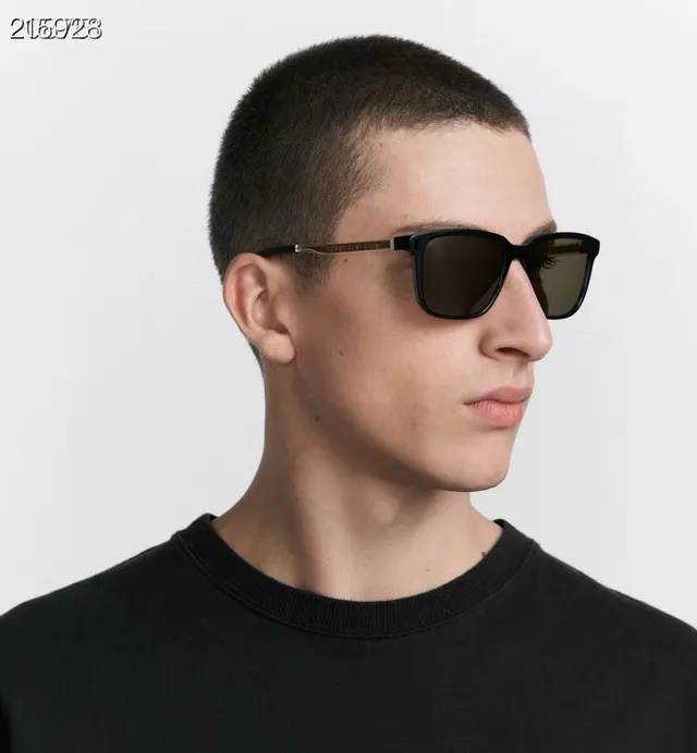 Dior Rectangular Translucent Acetate Gradient Brown Sunglasses 5