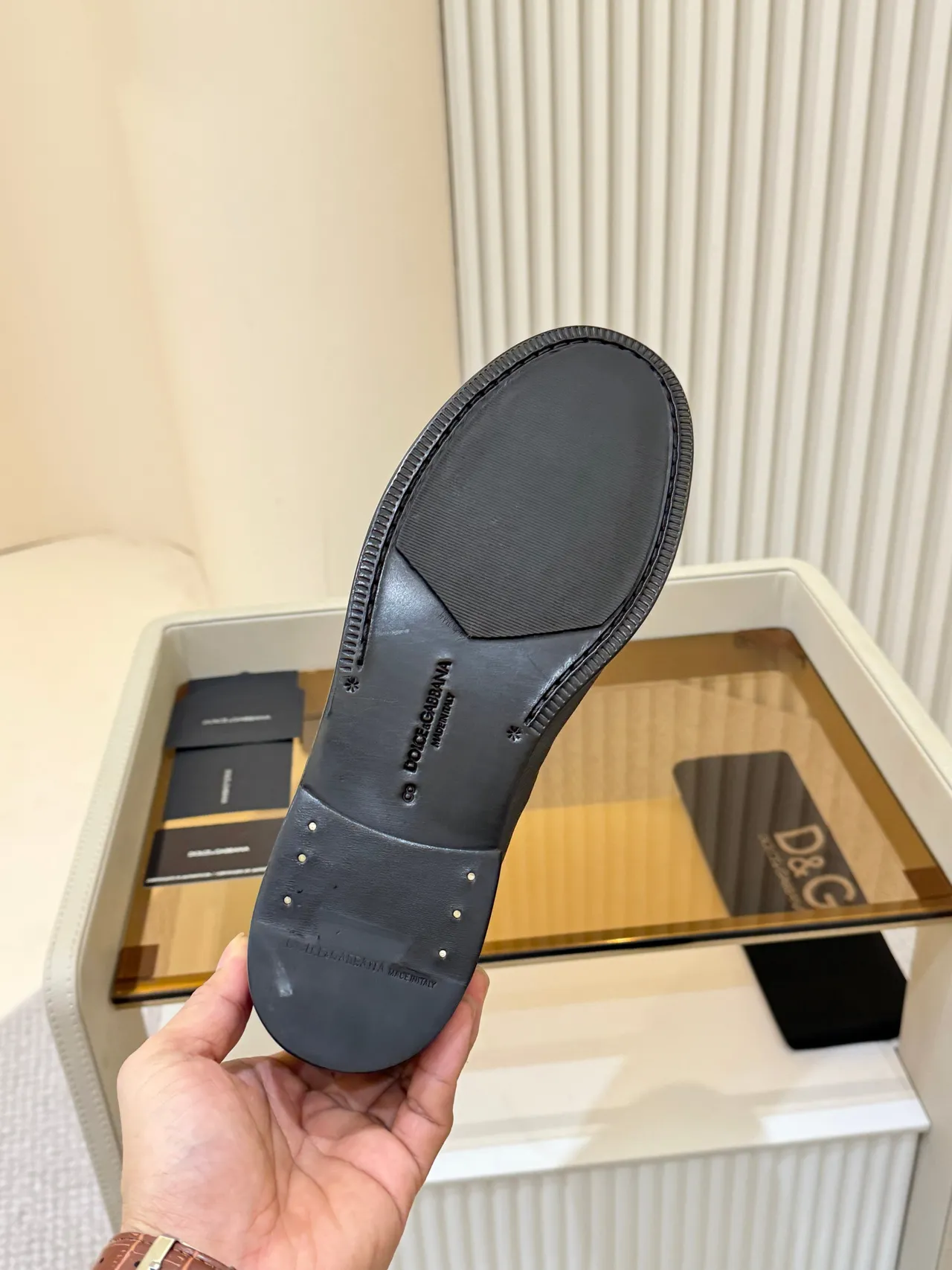 Dolce & Gabbana Penny Loafer Noir Cuir Grainé Loafer 2