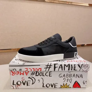Dolce & Gabbana 黑色麂皮和尼龙生活方式运动鞋