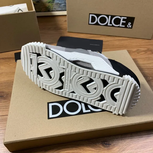 Dolce & Gabbana Gray and White Mesh Lifestyle Sneaker 2