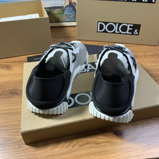 Dolce & Gabbana Gray and White Mesh Lifestyle Sneaker 6