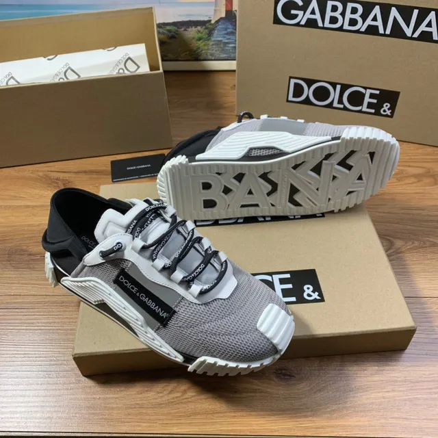 Dolce & Gabbana Gray and White Mesh Lifestyle Sneaker 7
