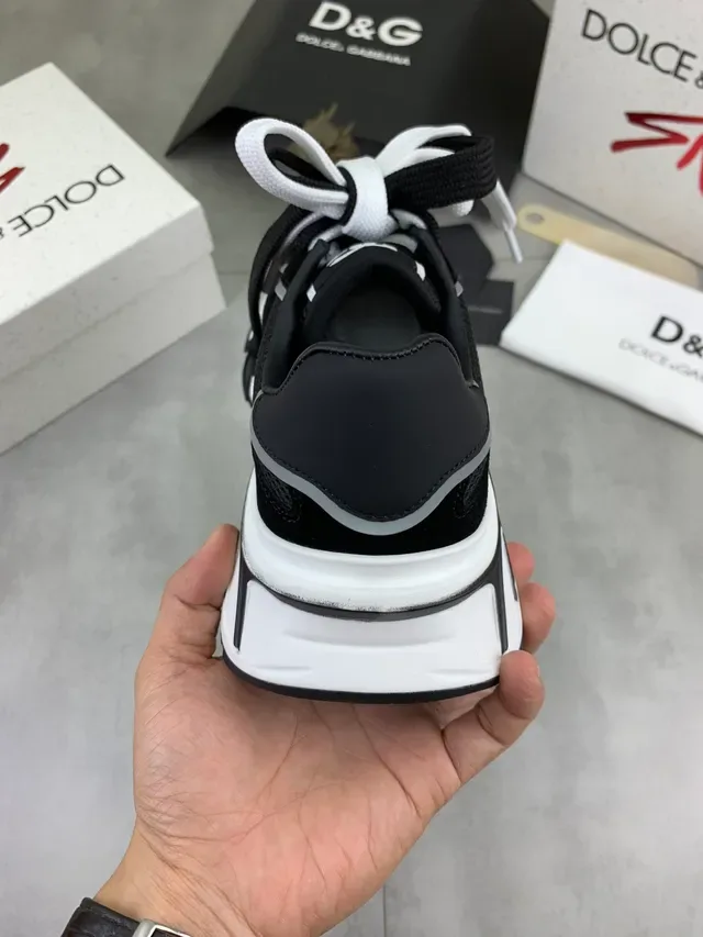 Dolce & Gabbana NS1 Black and White Chunky Sneakers 4
