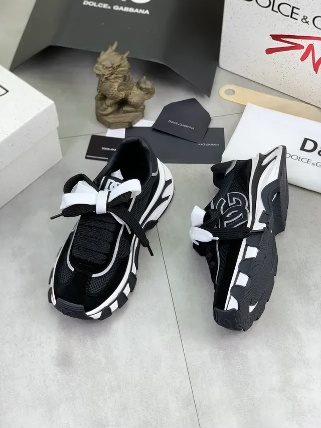 Dolce & Gabbana NS1 Black and White Chunky Sneakers 5