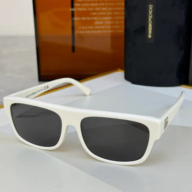 Dolce & Gabbana NS1 Glossy Black Rectangular Sunglasses 8