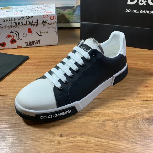Dolce & Gabbana Portofino White and Black Lifestyle Sneakers 6