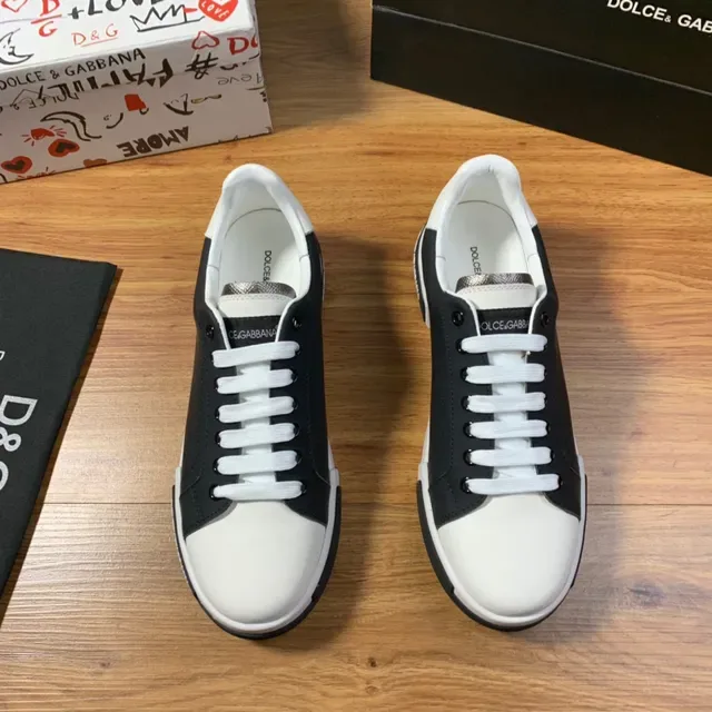 Dolce & Gabbana Portofino White and Black Lifestyle Sneakers 9