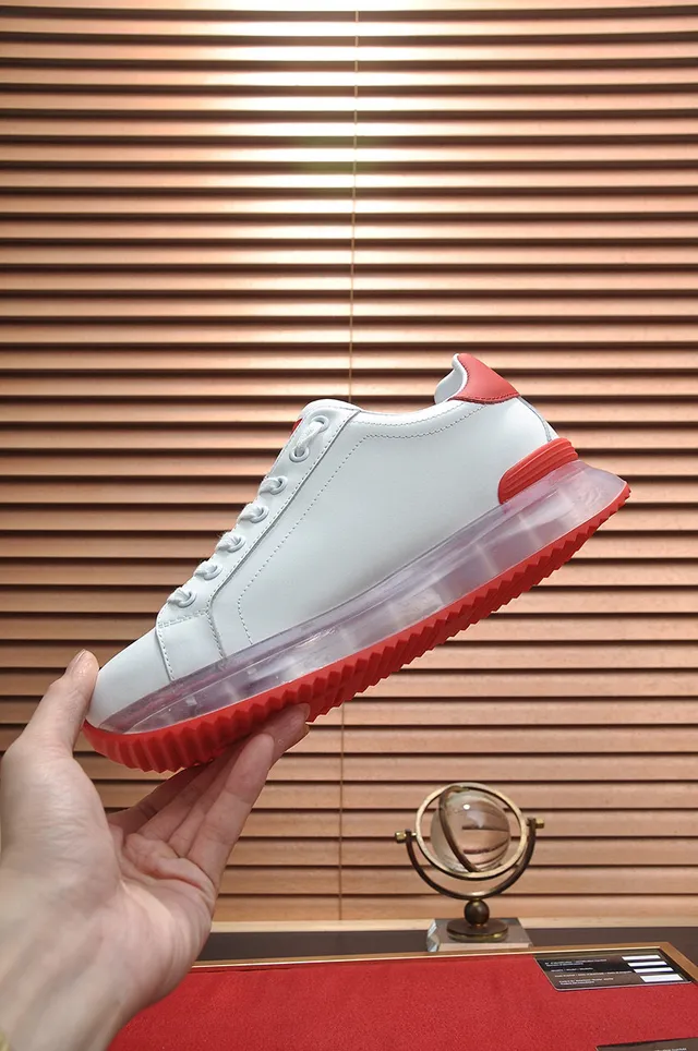 Dolce & Gabbana branco vermelho couro superior DG Logo tênis lifestyle 6