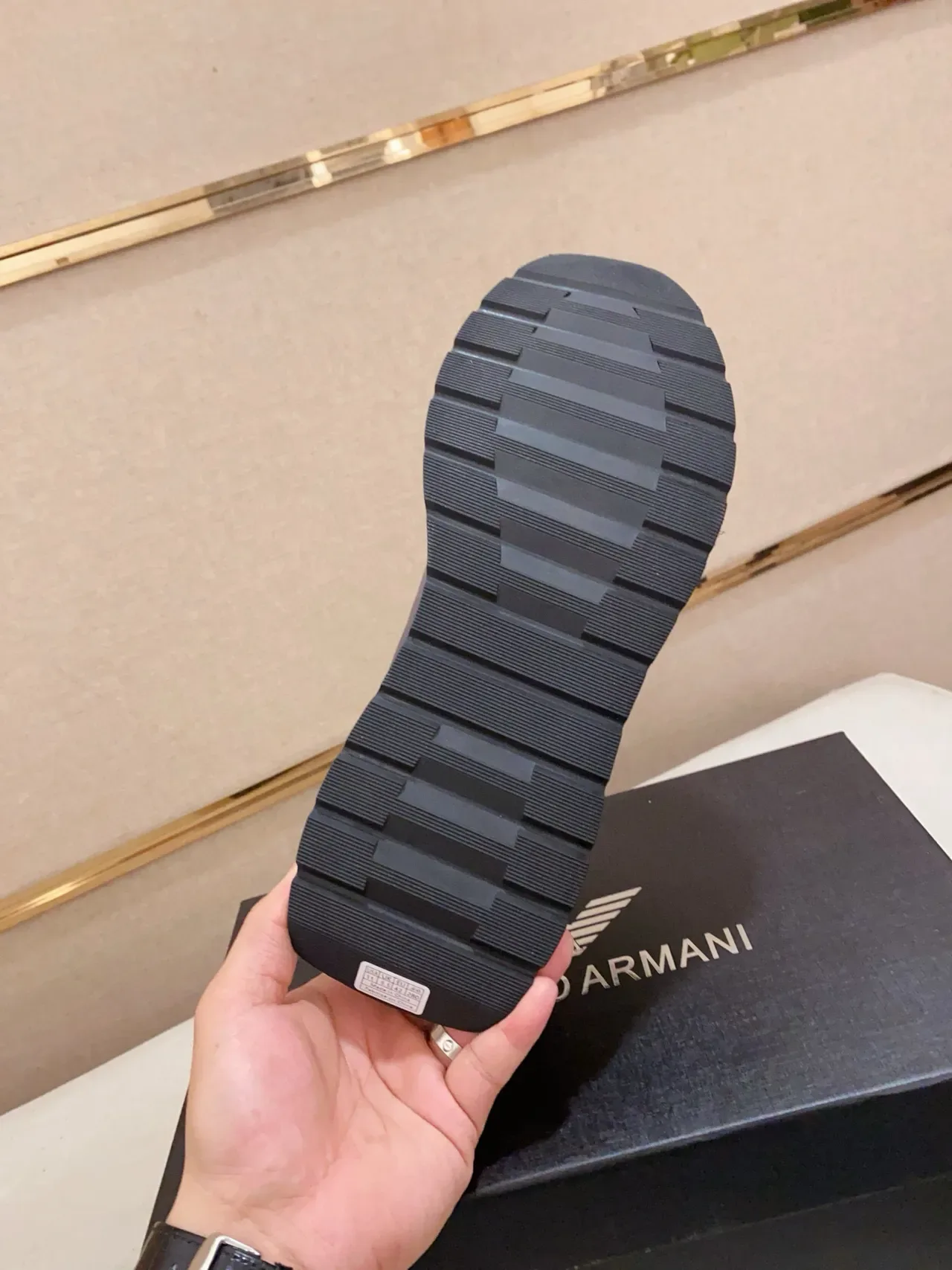 Emporio Armani أحذية رياضية سوداء أحادية اللون نمط حياة slip-on 2