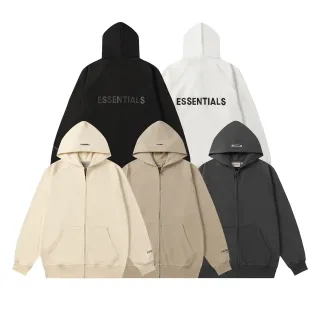 Fear of God Essentials Sudadera Oversized con Manga Raglan y Cierre Completo