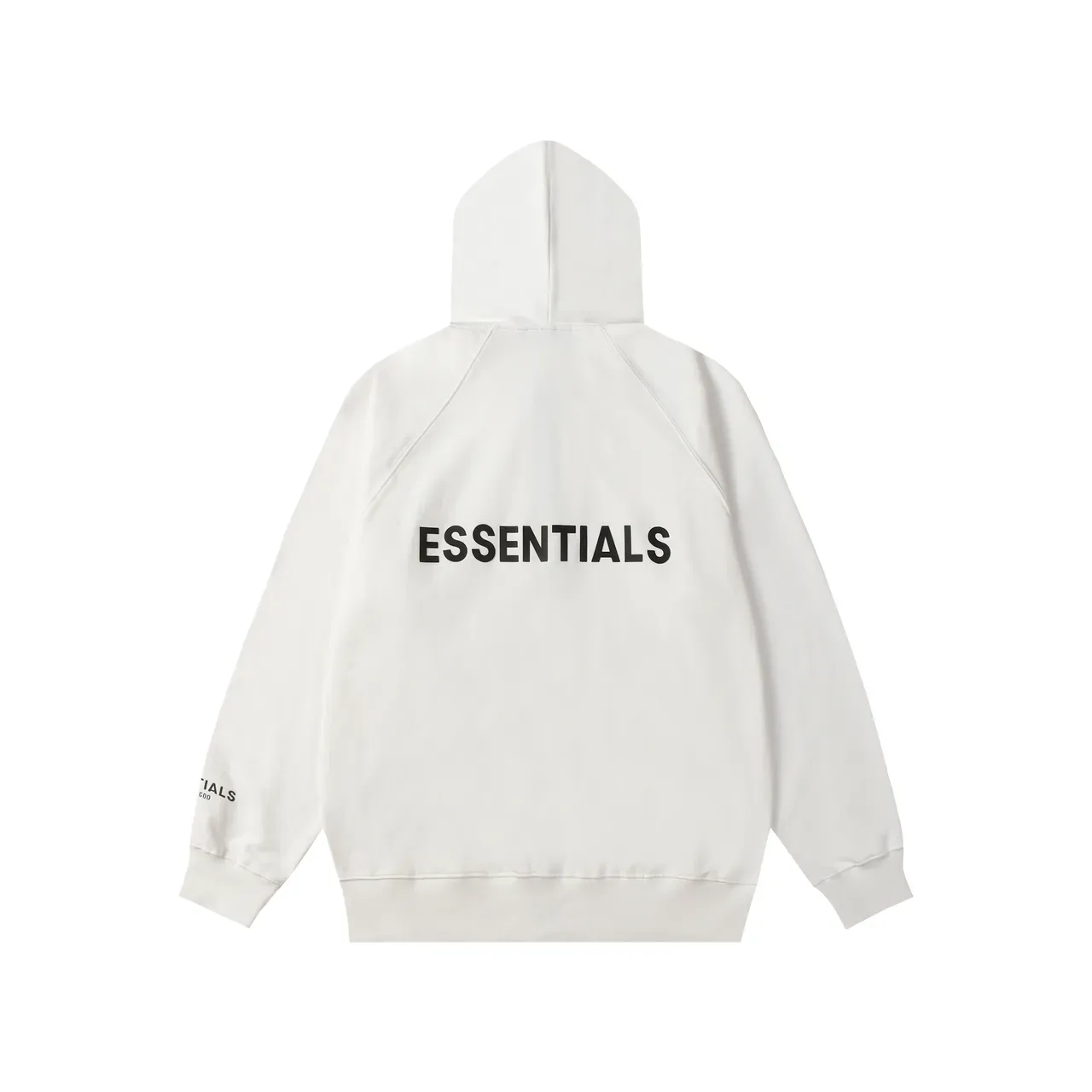 Fear of God Essentials ওভারসাইজ র্যাগল্যান স্লিভ ফুল জিপ হুডি 4