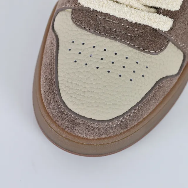 Fendi Beige Marron Couche Et Daim/Cuir Dessus Estampillé FF Motif Mode De Vie Baskets 5