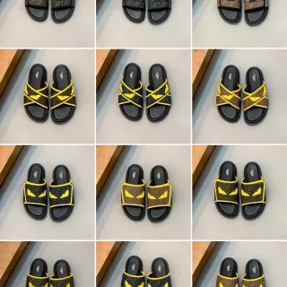 Fendi FF Monogram Slide Slippers