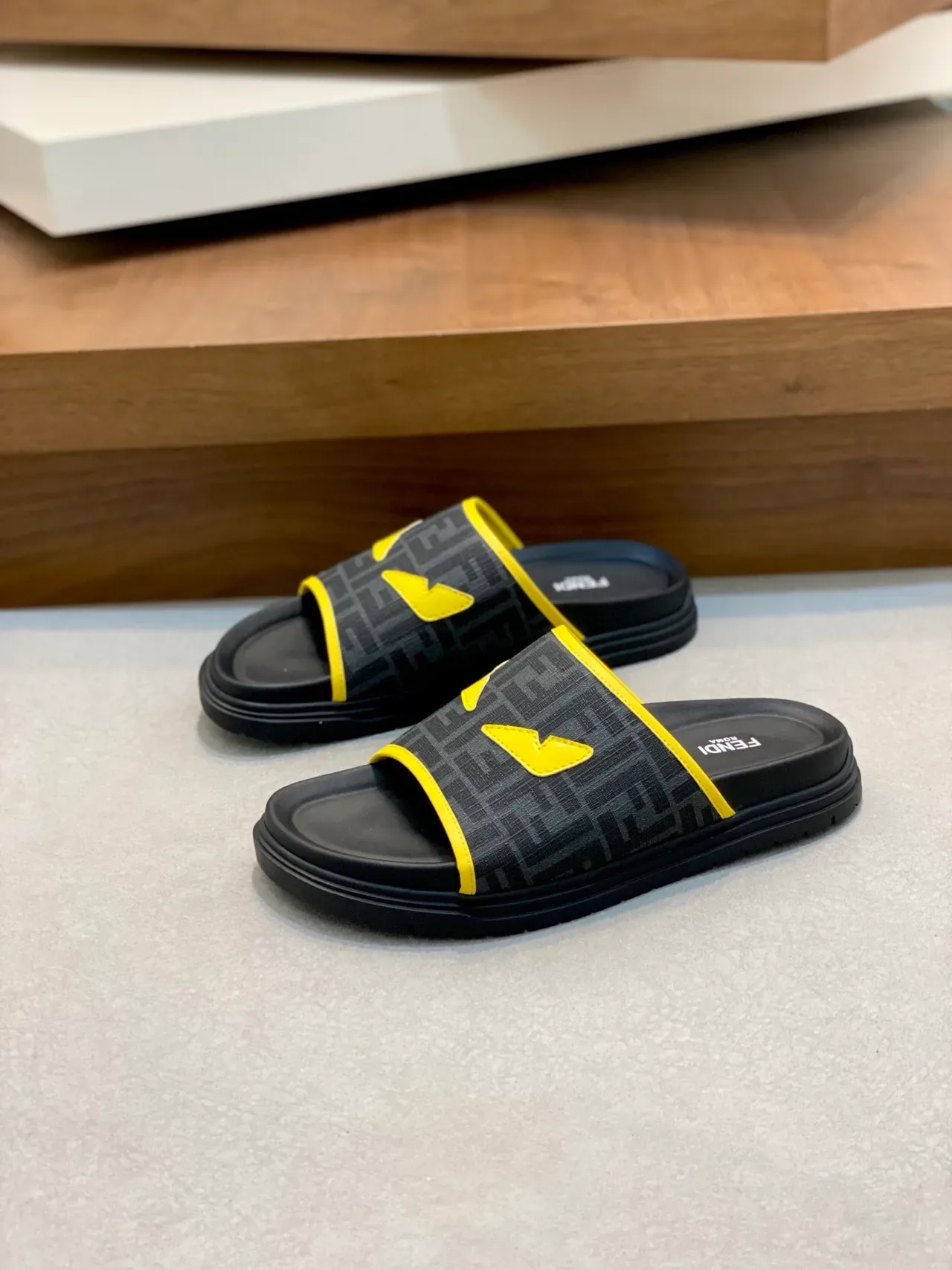 Fendi FF Monogram Slide Slippers 5