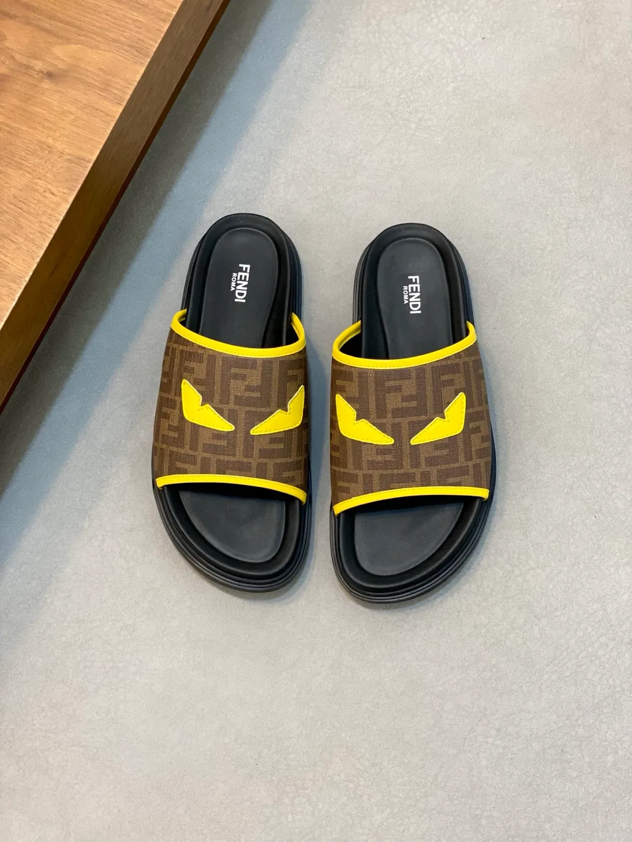 Fendi FF Monogram Slide Slippers 16