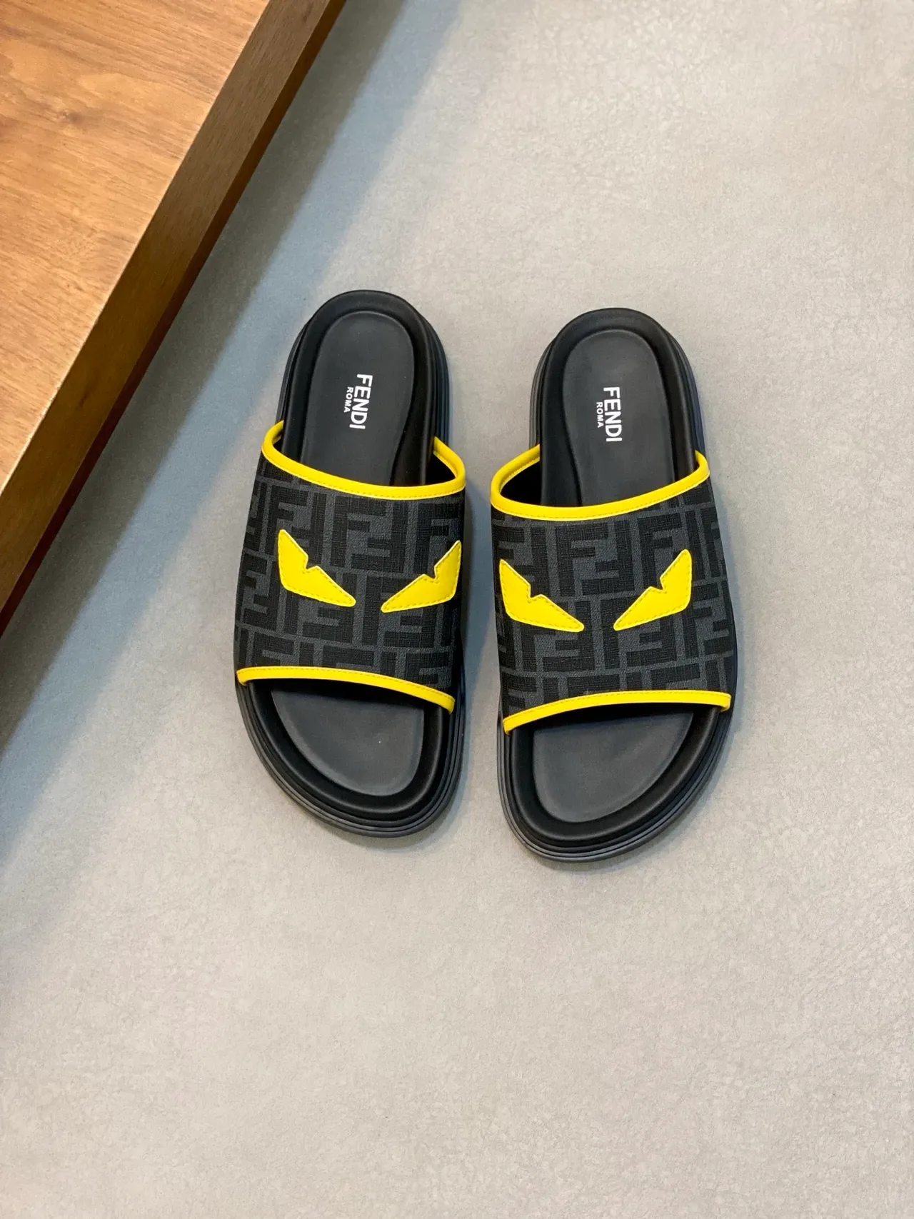 Fendi FF Monogram Slide Slippers 17