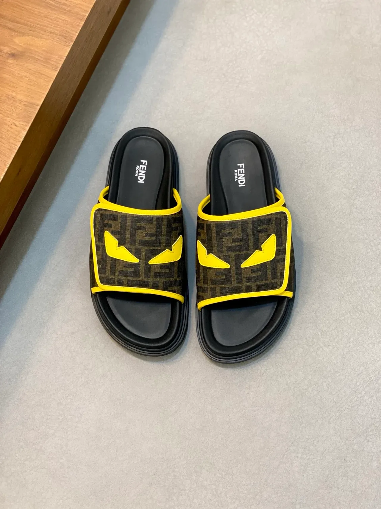 Fendi FF Monogram Slide Slippers 19
