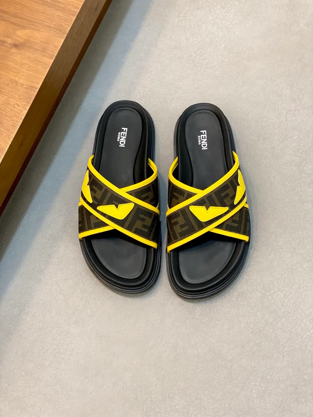 Fendi FF Monogram Slide Slippers 24