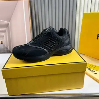 Fendi Runner Black Chunky Sneakers