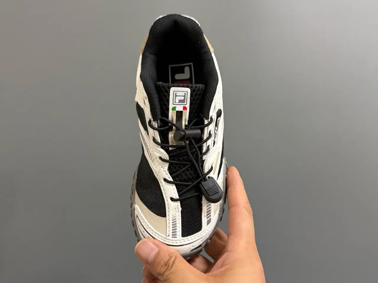 Fila White Black Mesh And Synthetic Overlay Upper Aggressive Lug Outsole Sneakers 10