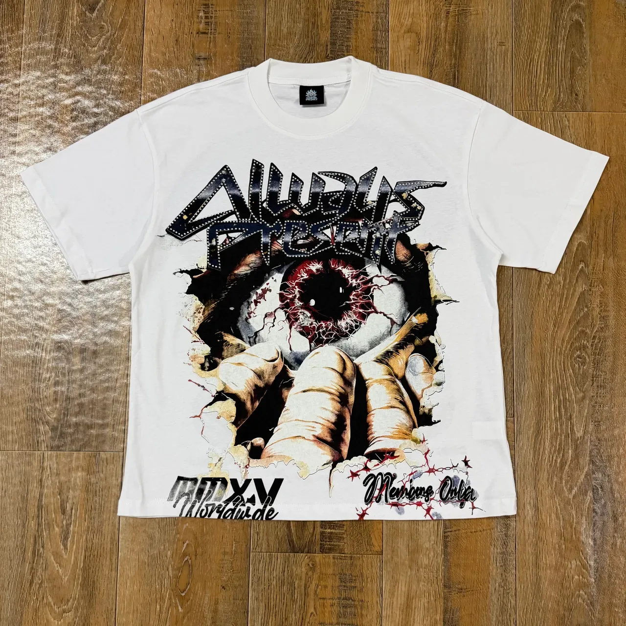 Always Present Worldwide 666 Graphic Print T-Shirt 3