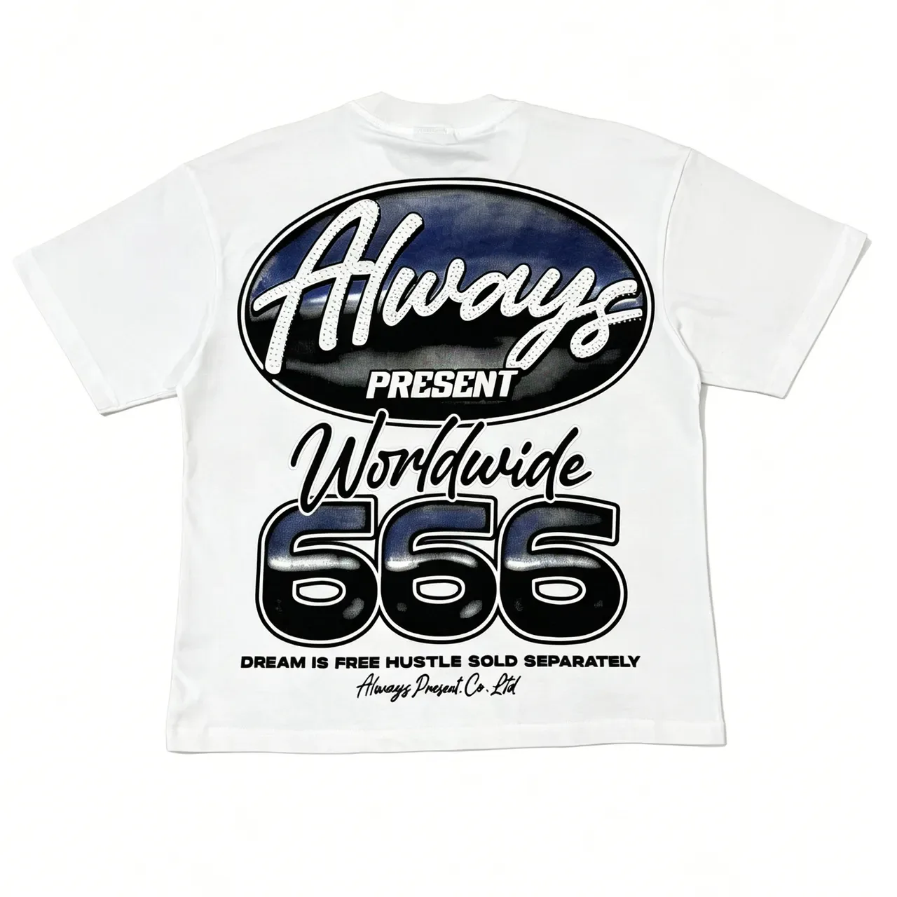 Always Present Worldwide 666 Graphic Print T-Shirt 5