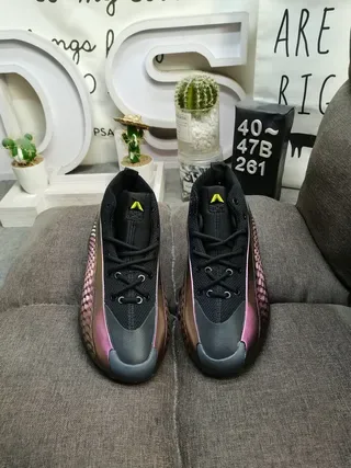 Black and Rose-Gold Honeycomb Cage High-Top Lifestyle Sneakers 10