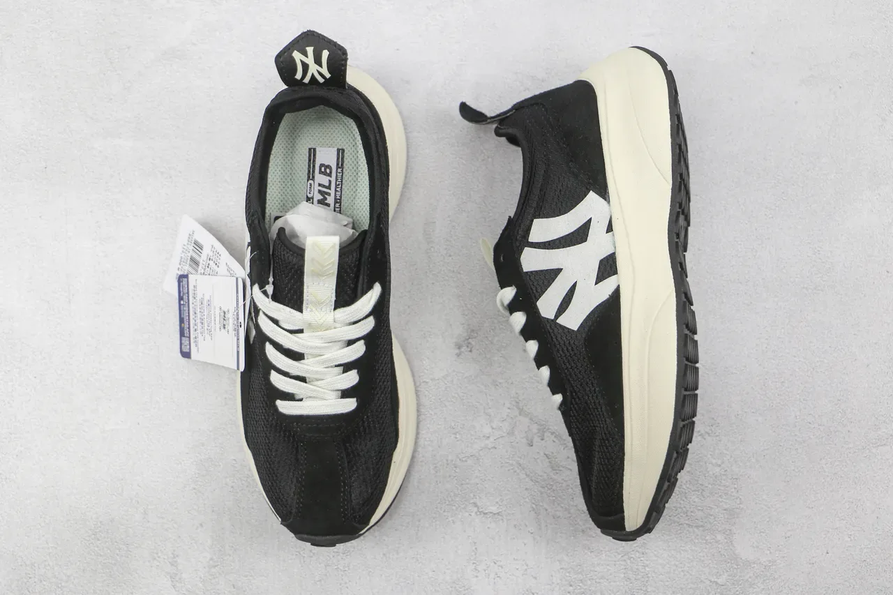 Black and Silver NY Logo Chunky Sole Lifestyle Sneaker 3