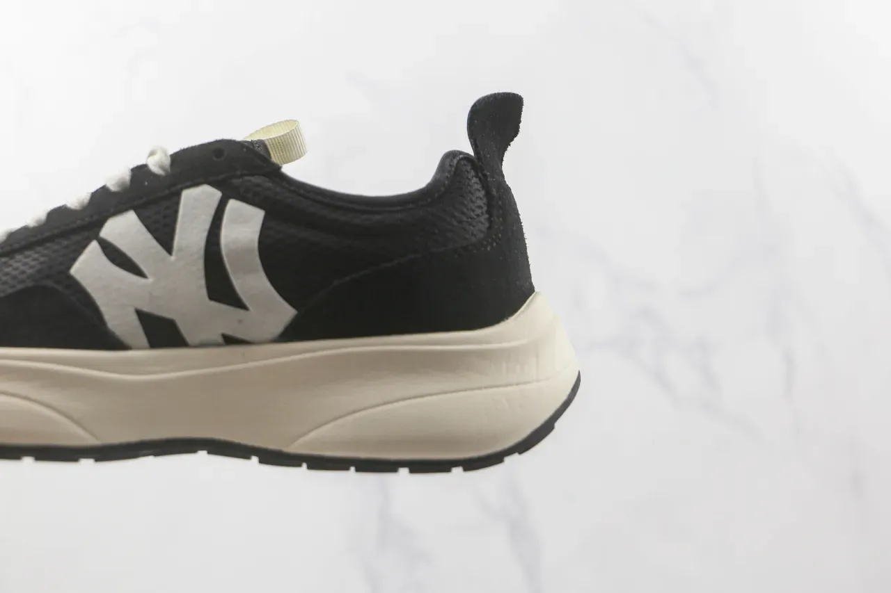 Black and Silver NY Logo Chunky Sole Lifestyle Sneaker 7
