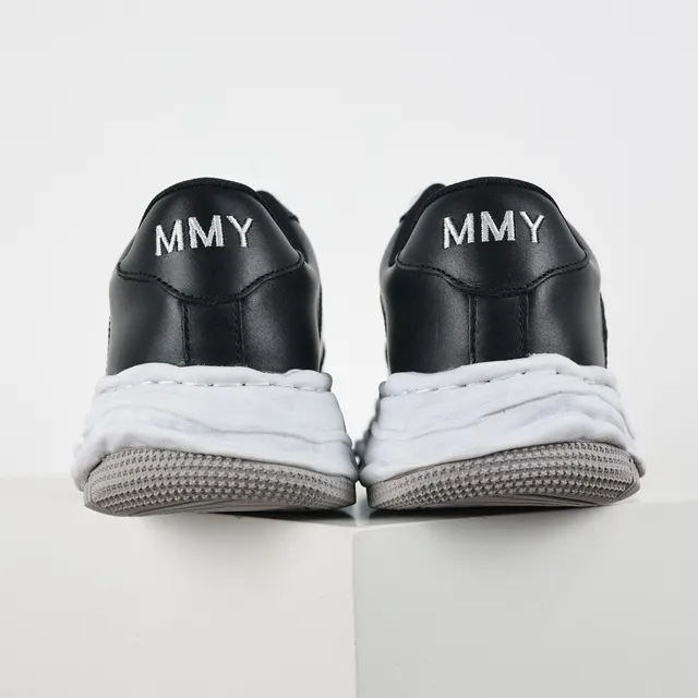 Black and White Contrast Panel Deconstructed Sole Lifestyle Sneakers 8